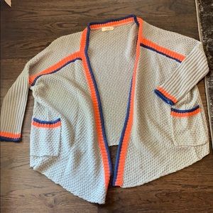 Open sweater cardigan